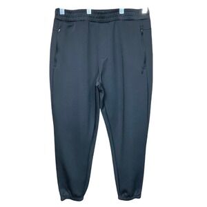 Spyder Active ProW B Mens Jogger Pants Gray Elastic Waist Zip Pockets Size XL